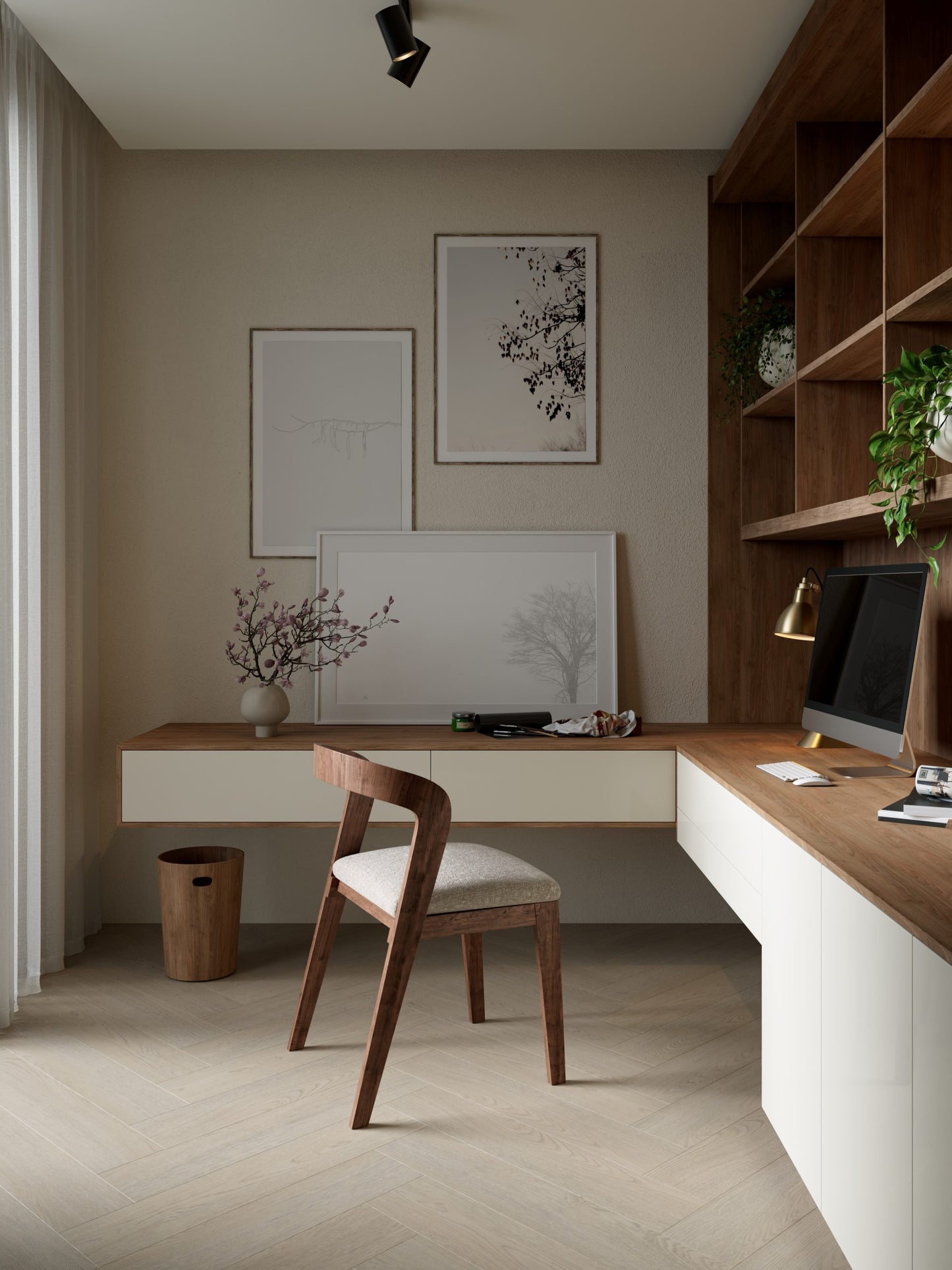 Belakos Terreno visgraat XL 62 | Rigid Click | Bruin