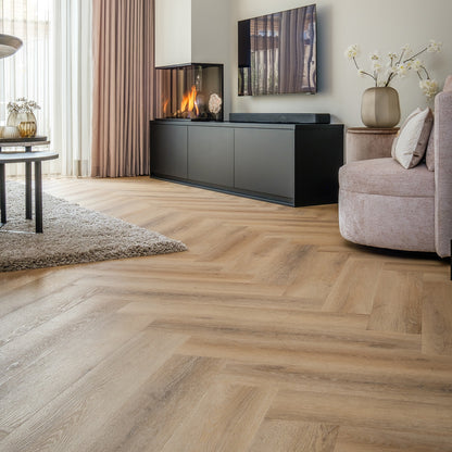 Belakos Palazzo visgraat XL 75 | Rigid Click | Bruin