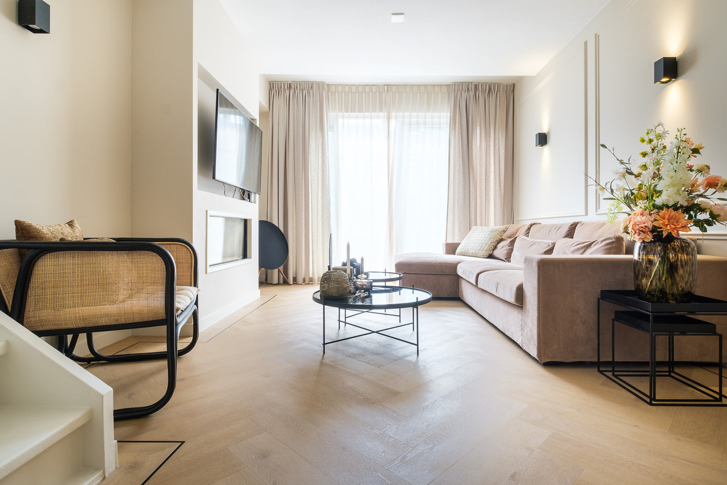 Belakos Palazzo visgraat XL 77 | Rigid Click | Bruin