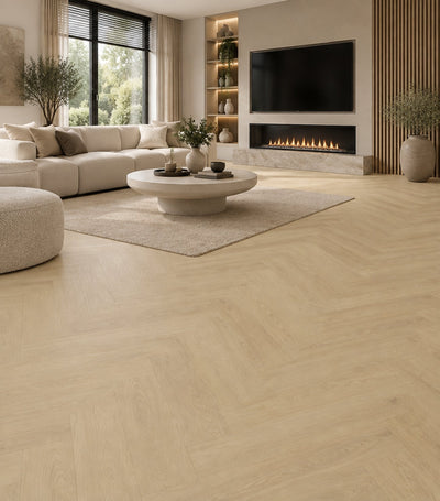 Infinity Floors Cashmere Oak visgraat click PVC 1
