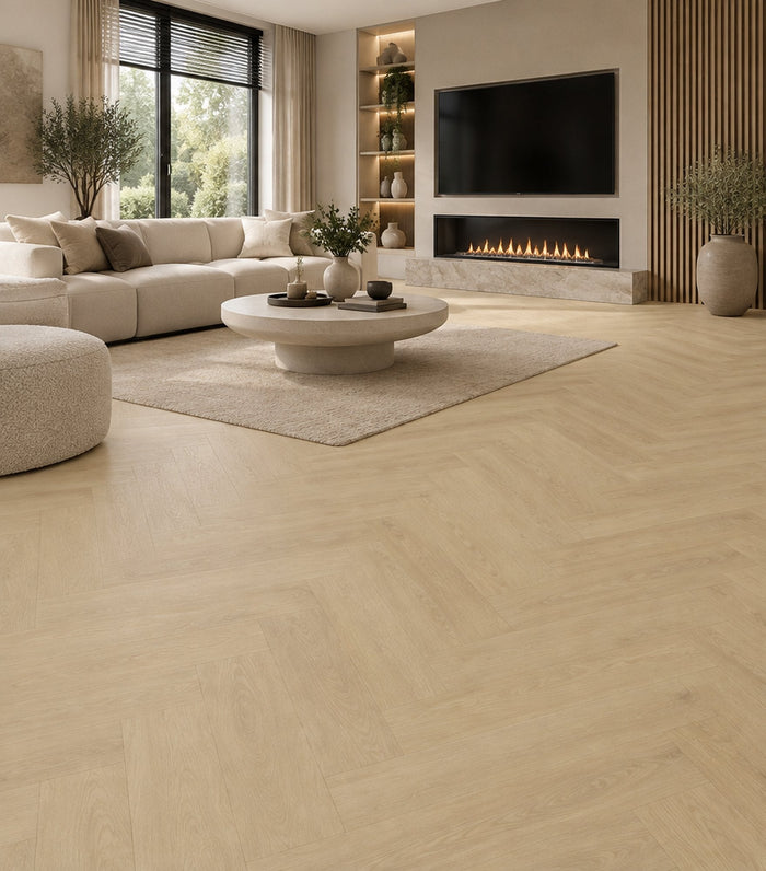 Infinity Floors Cashmere Oak visgraat click PVC 1