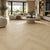 Infinity Floors Champagne - Warm Licht Beige Eiken Dryback PVC Visgraat