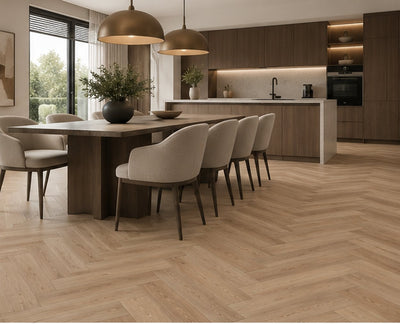 Infinity Floors Pure Oak visgraat dryback PVC 2
