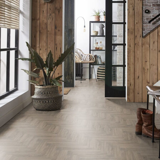 Ambiant Spigato Visgraat Silent Rigid Click (Smoky)